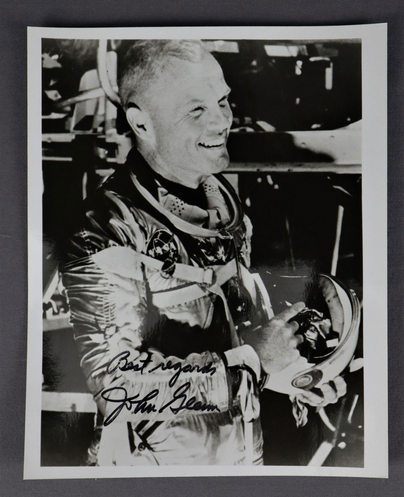 John Glenn Signed Glossy Photograph (1 of 2)