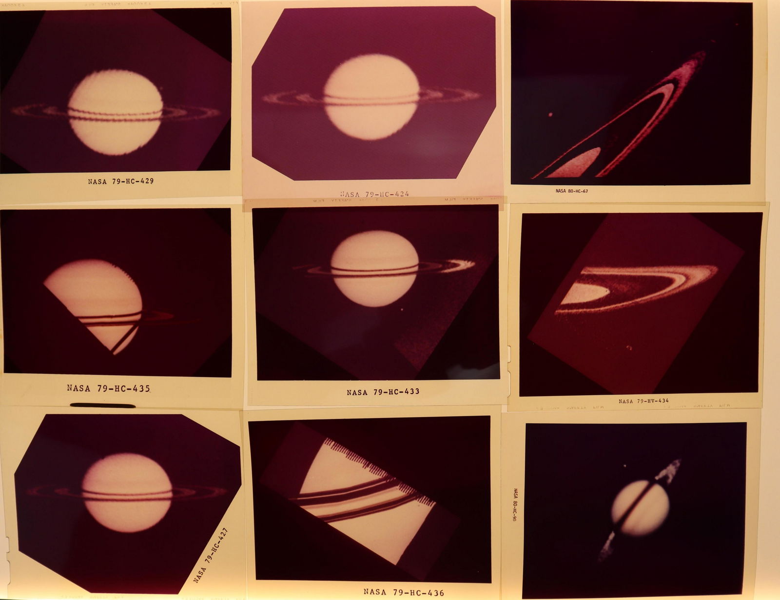 9 - Official NASA Saturn Color Positives (1 of 2)
