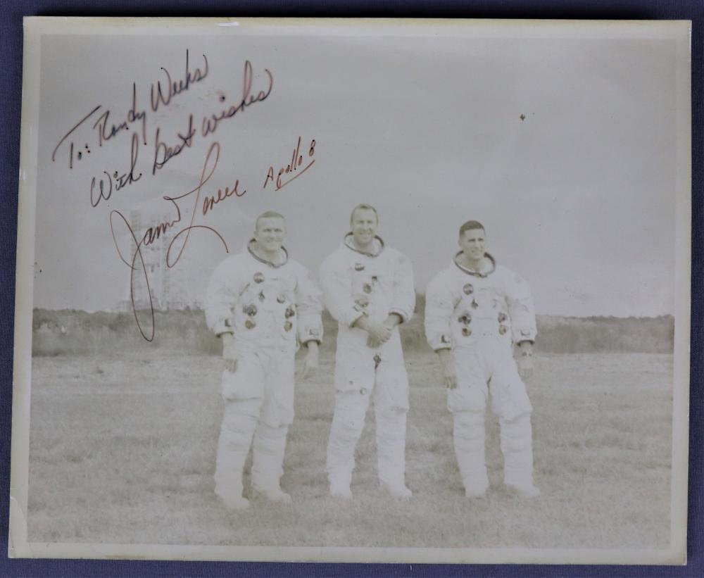 James Lovell Signed Apollo 8 Crew Photograph (1 of 2)