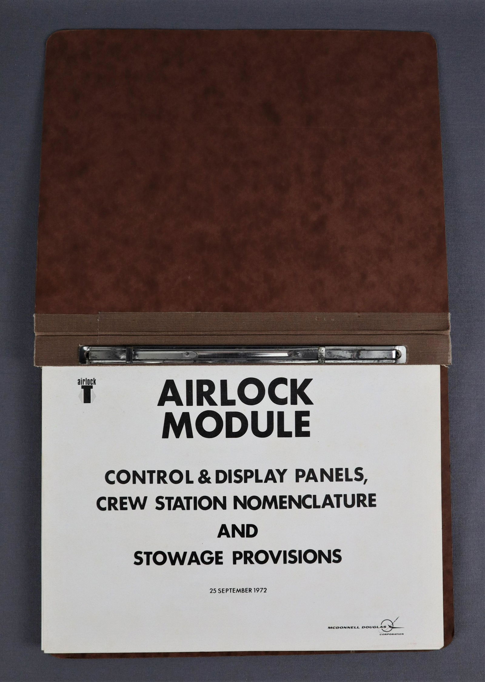 Skylab Airlock Module Control & Display Book (1 of 7)