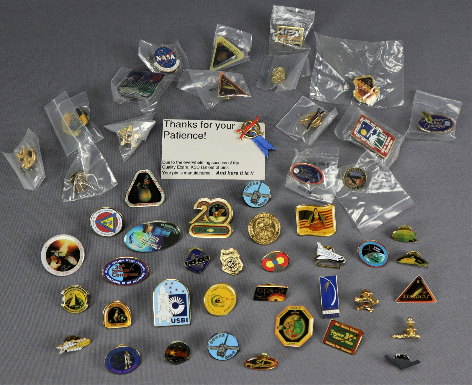50 - Mixed Collection of Space Related Pins (1 of 3)