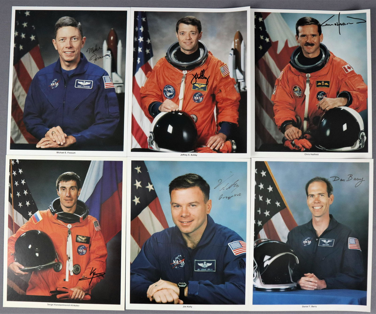6 - Hard to Find Astronaut Signatures on Portrait (1 of 2)