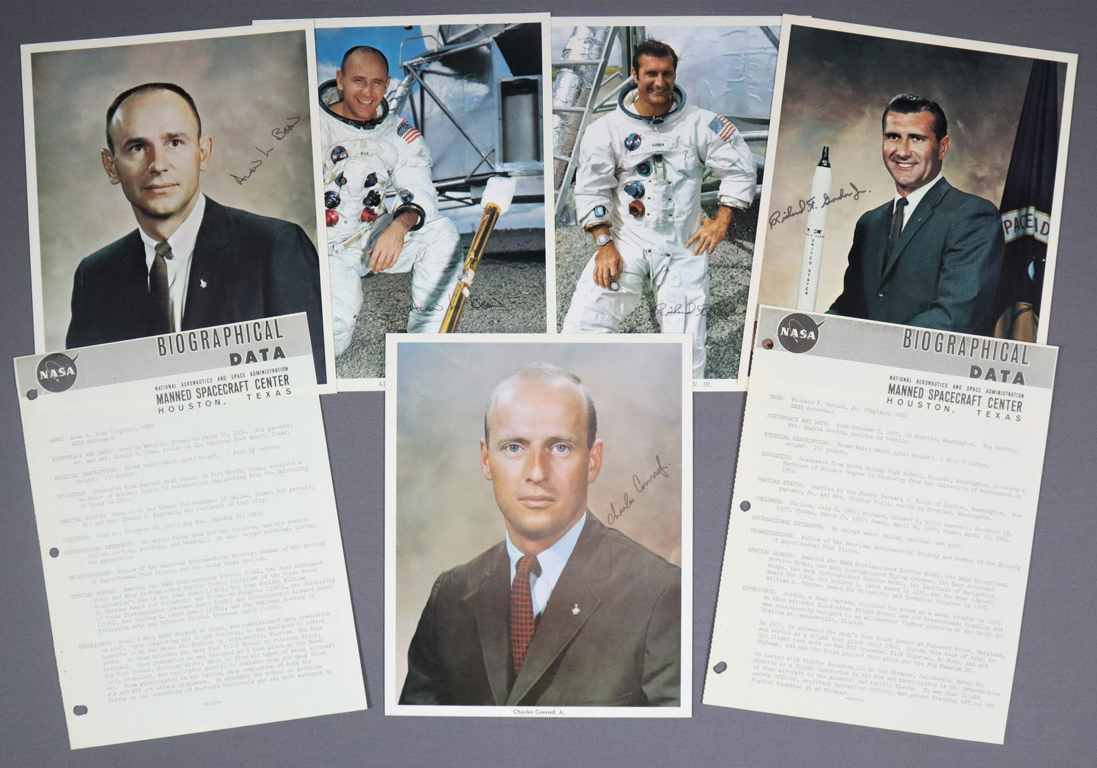 5 - Vintage NASA Apollo 12 Autopen Portrait Lithographs (1 of 5)