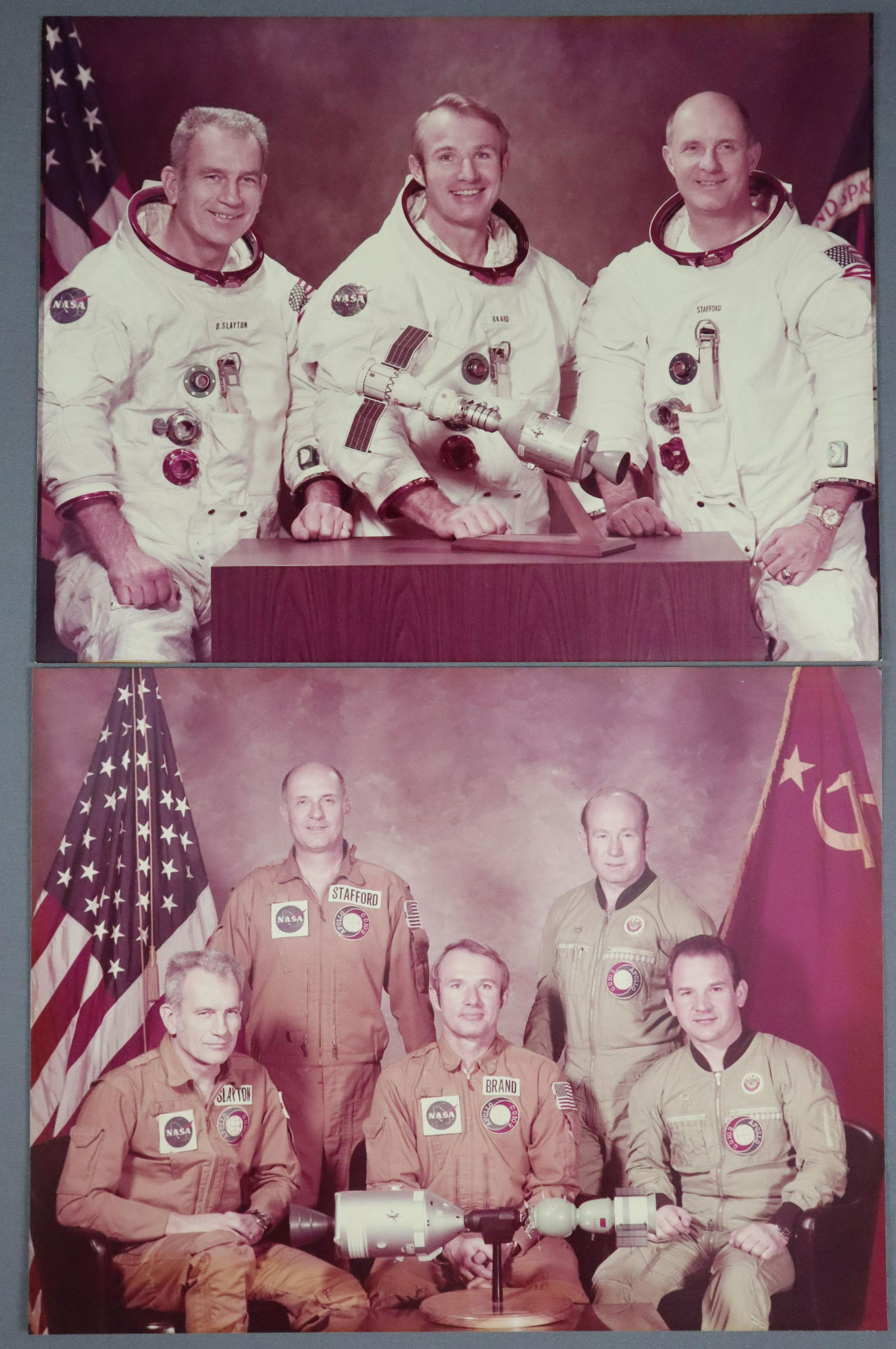 2 - Apollo Soyuz Crew Photographs from NASA 11" x 14" (1 of 2)