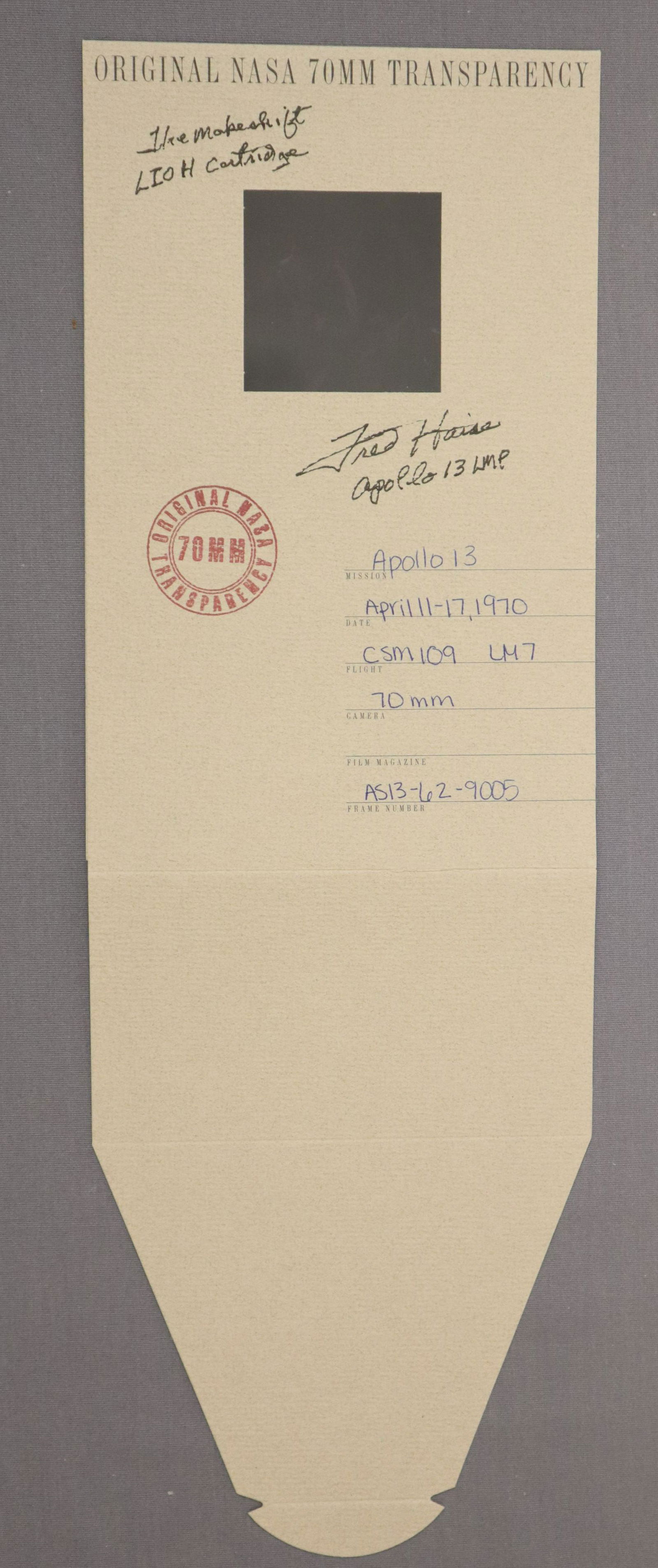 Apollo 13 Signed 70mm Color Positive Display (1 of 2)