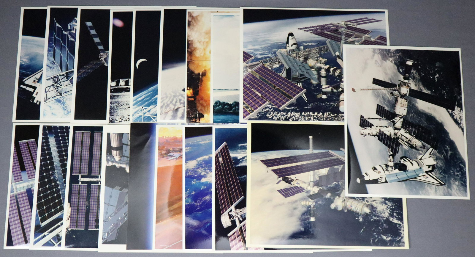 19 - Early Space Shuttle & Space Station Concept Art Photographs (1 of 5)