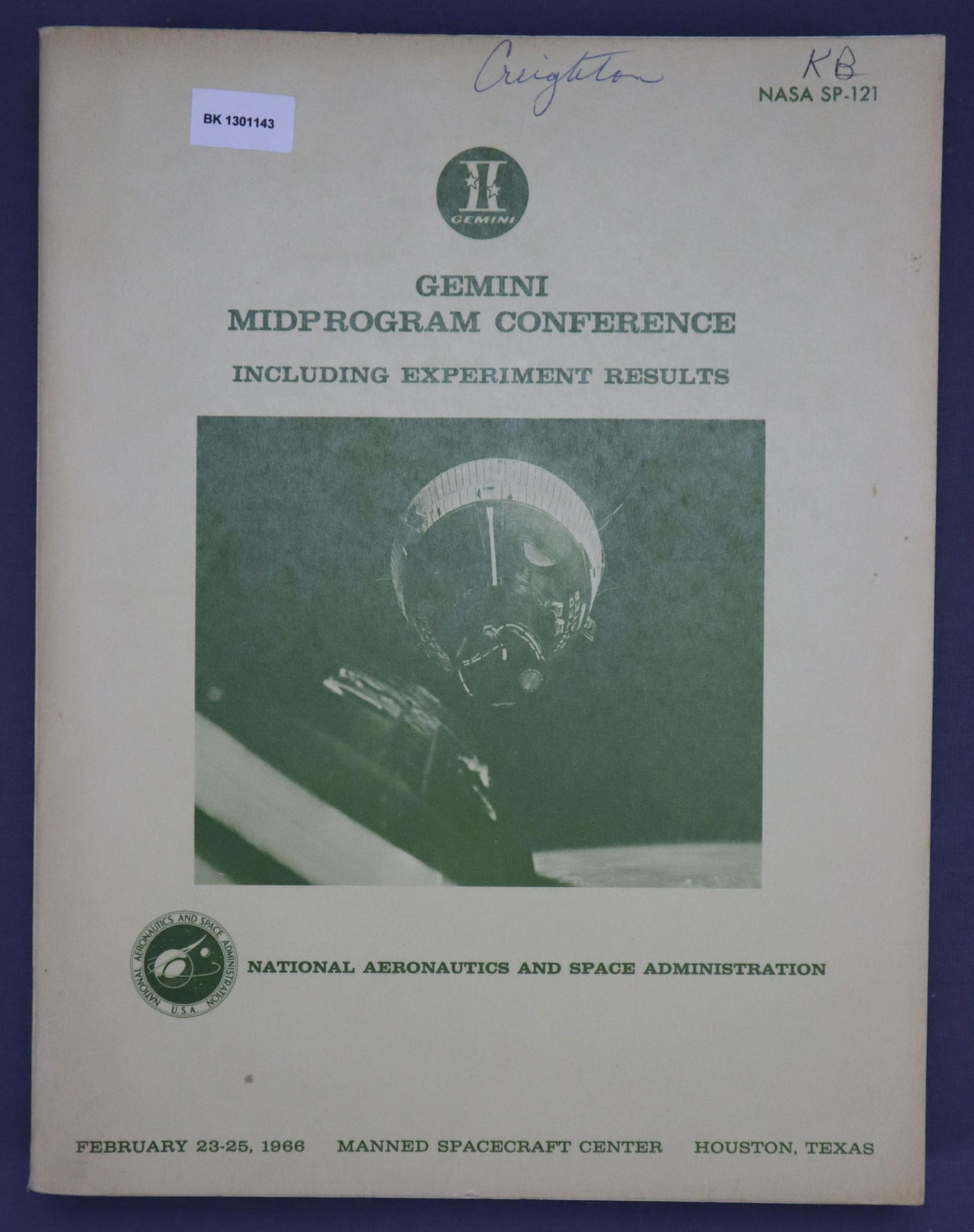 Gemini Mid Program Conference Book 1966 (1 of 5)