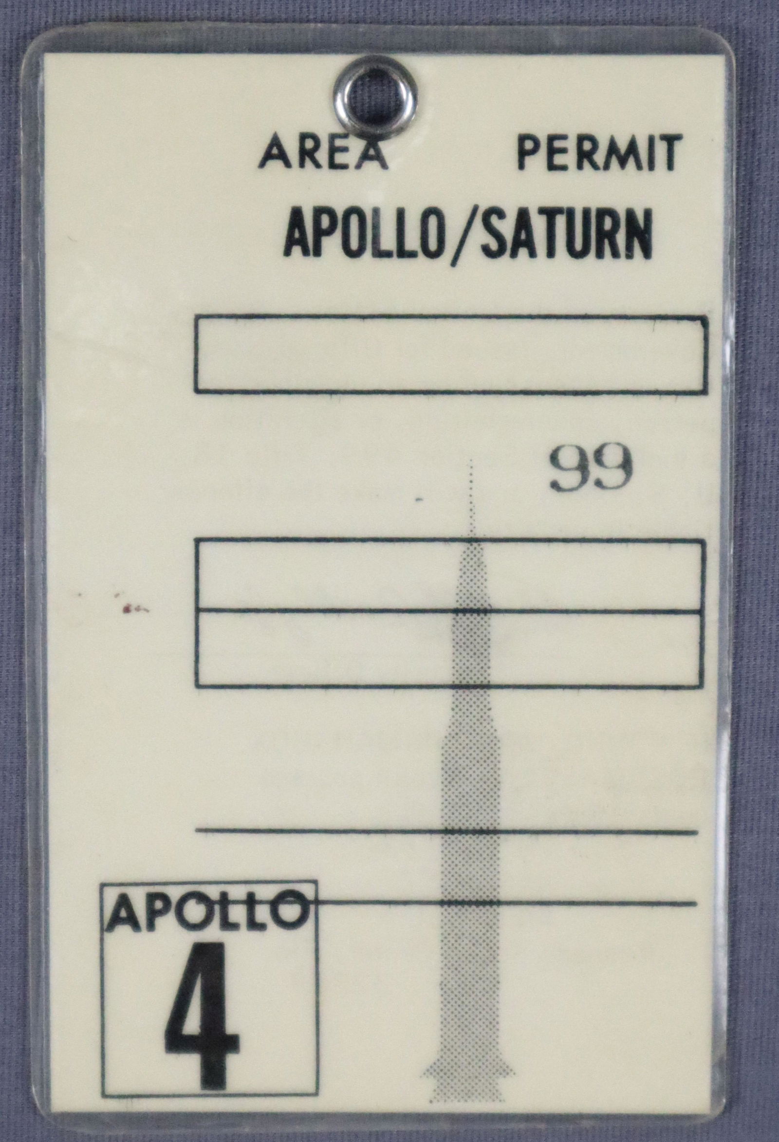 Apollo 4 Area Permit Badge (1 of 2)