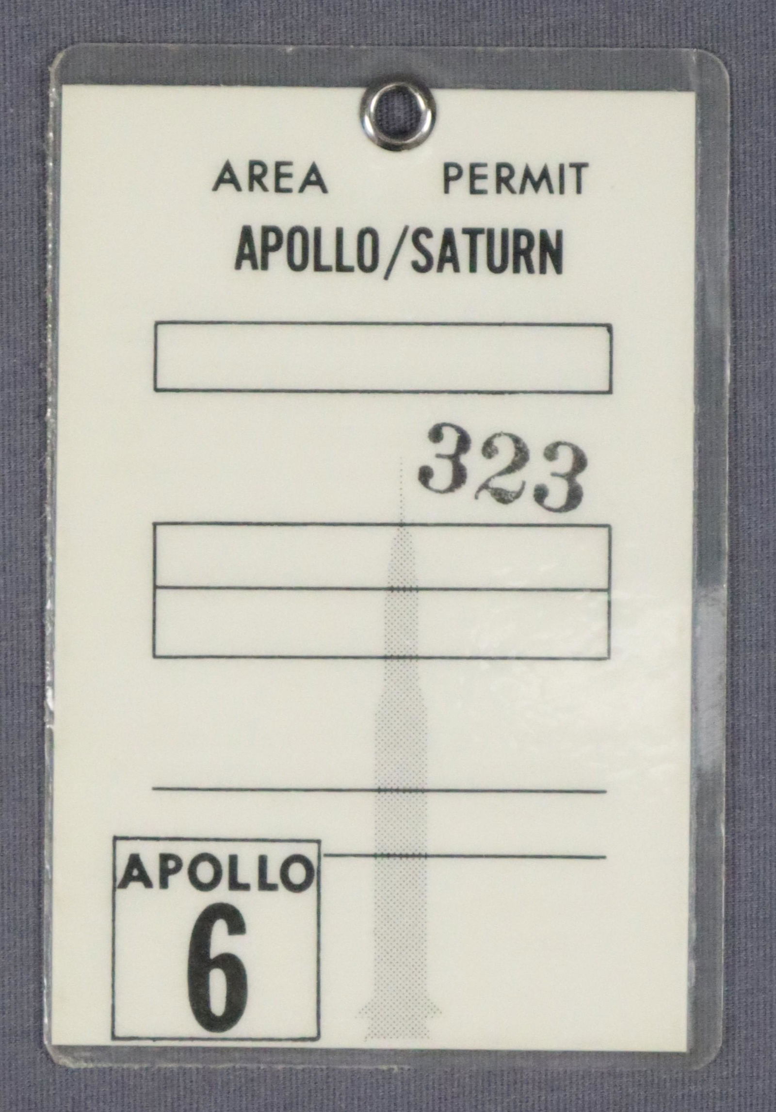 Apollo 6 Area Permit Badge (1 of 2)
