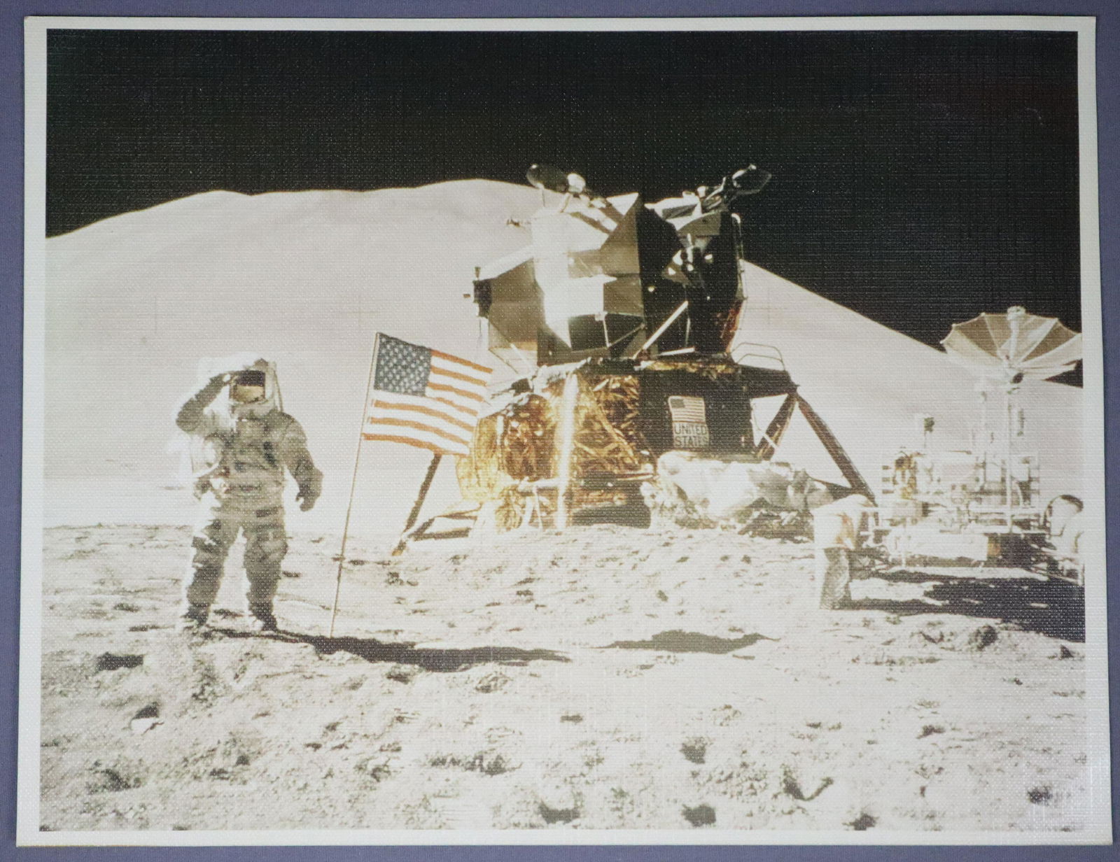 Original Apollo 15 Lunar Surface Photograph on 'A' Kodak Paper (1 of 2)