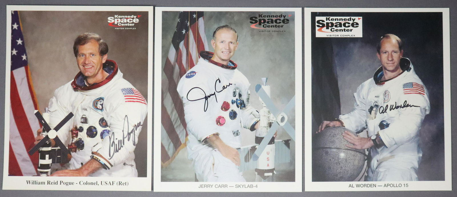 3 - Apollo Astronaut Signed Official KSC Lithographs (1 of 2)