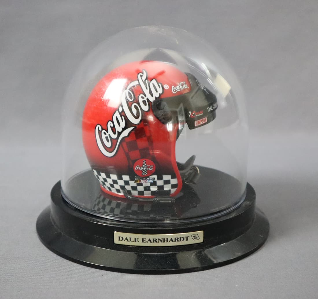 DALE EARNHARDT  MINI RACING HELMET Coca Cola 1:3 SCALE (1 of 6)