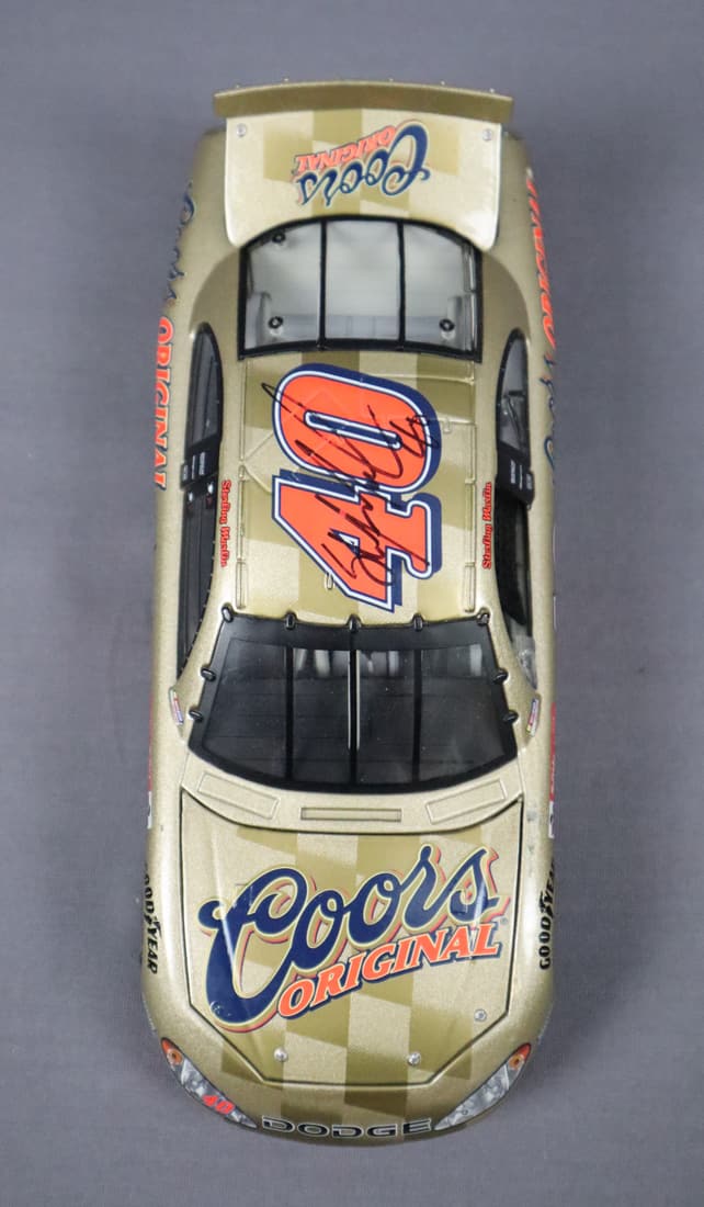 Sterling Marlin Signed #40 Stock Car 1/18 Scale Die Cast Model Car (1 of 4)
