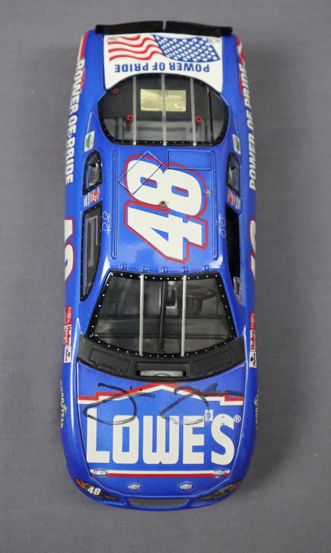 Jimmy Johnson Signed #48 Stock Car 1/18 Scale Die Cast Model Car (1 of 4)