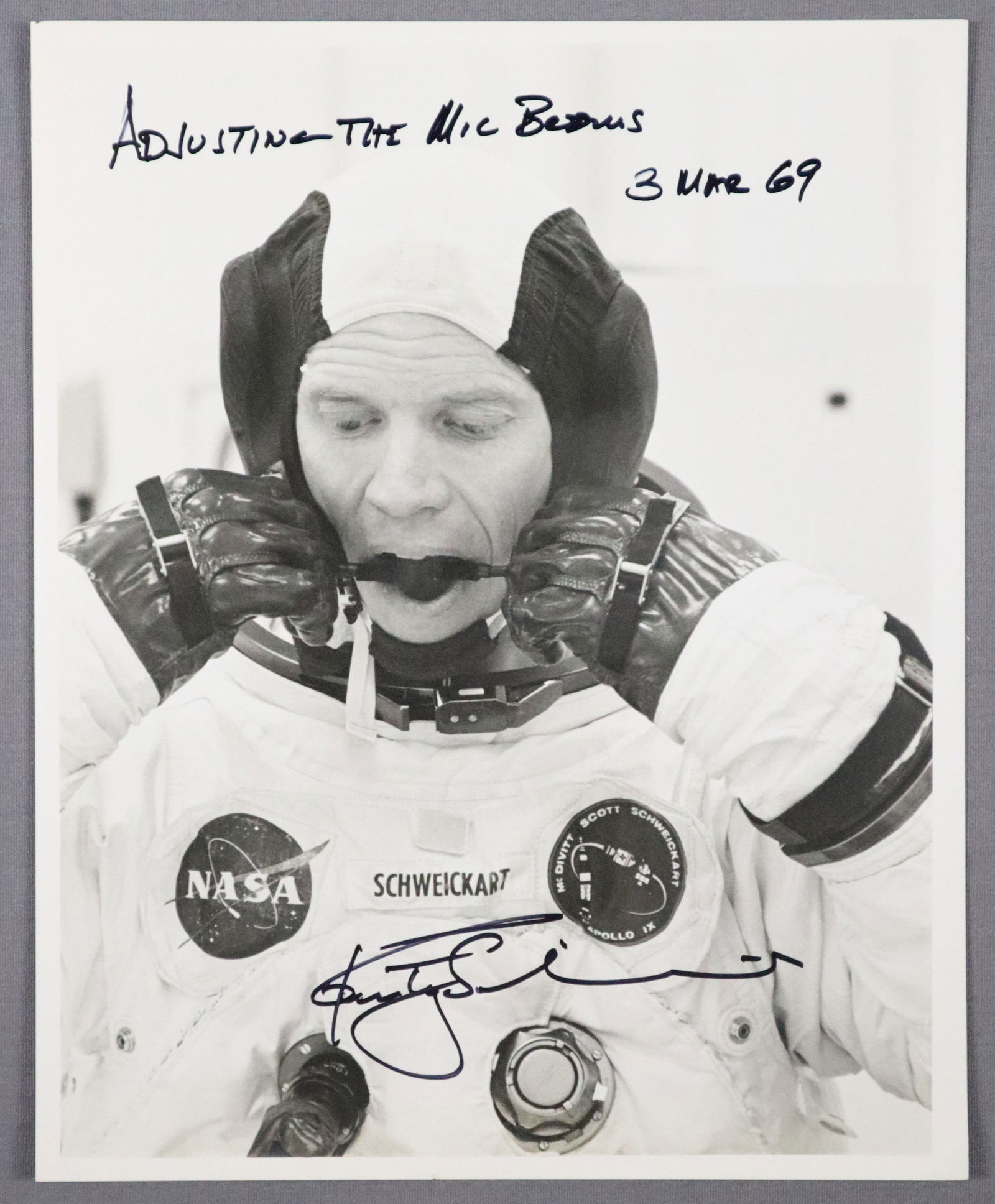 Rusty Schweickart Signed Vintage Apollo 9 Press Photograph (1 of 2)