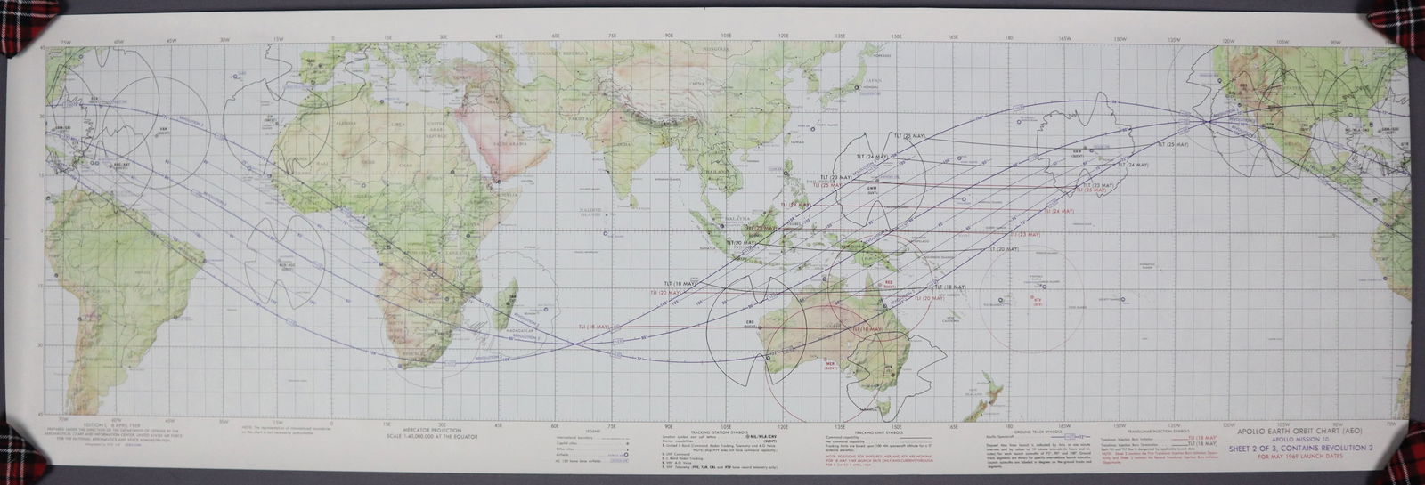 Apollo 10 Earth Orbit Tracking Chart (1 of 1)