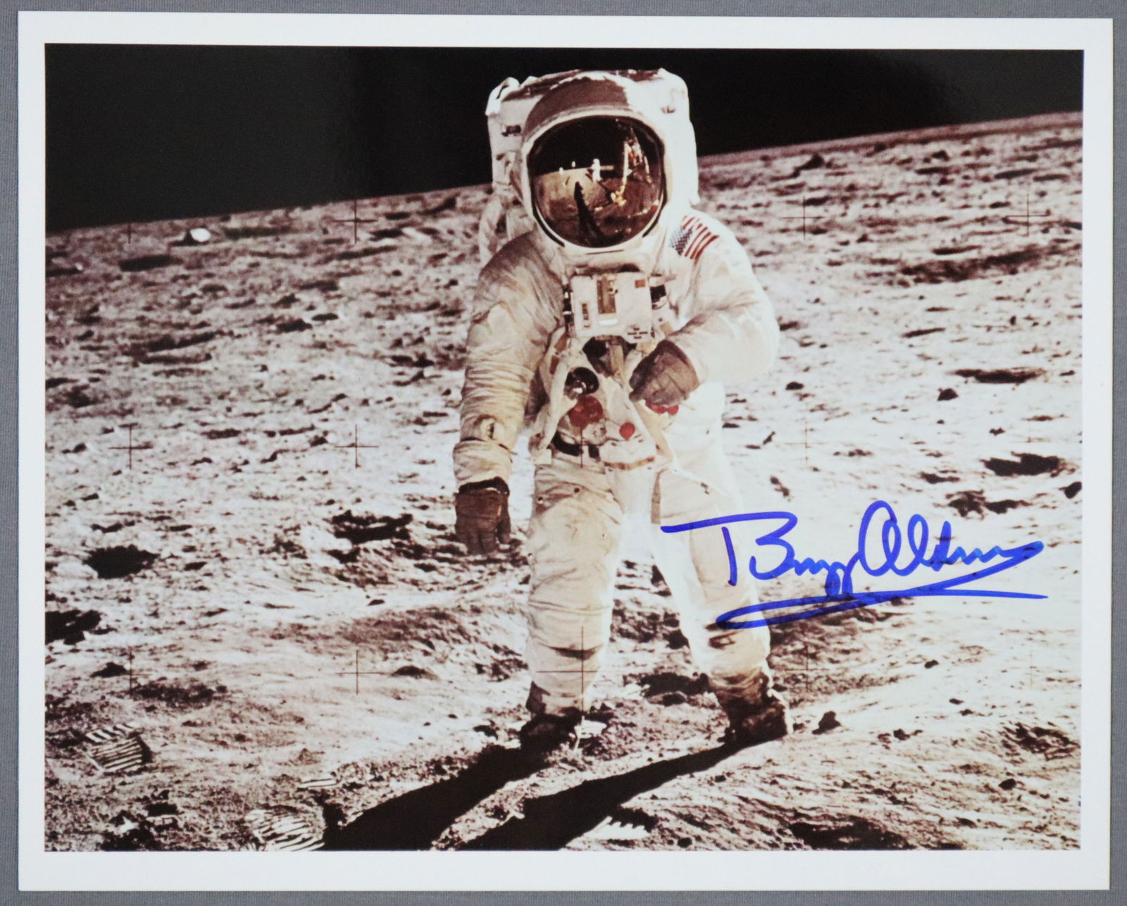 Buzz Aldrin Signed Apollo 11 Moonwalker Photograph with COA (1 of 3)