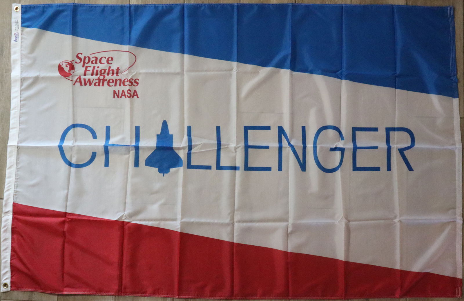 Space Shuttle Challenger 4' x 6' Ny-Glo Flag (1 of 2)