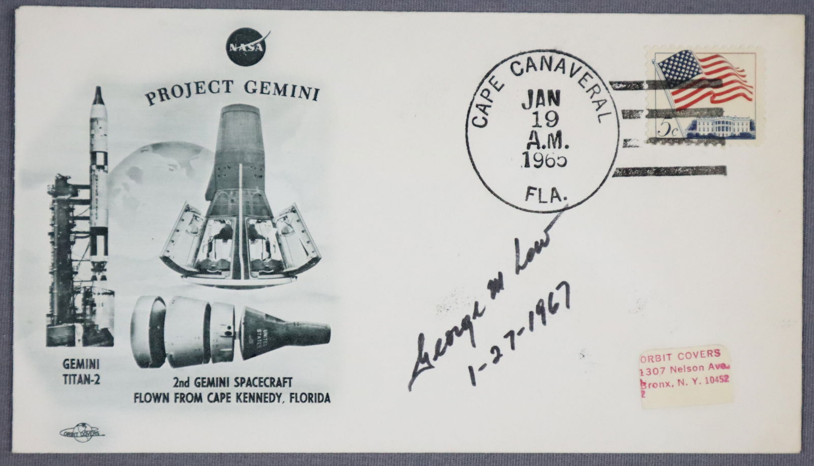 George M. Low Signed Gemini Cover (1 of 2)