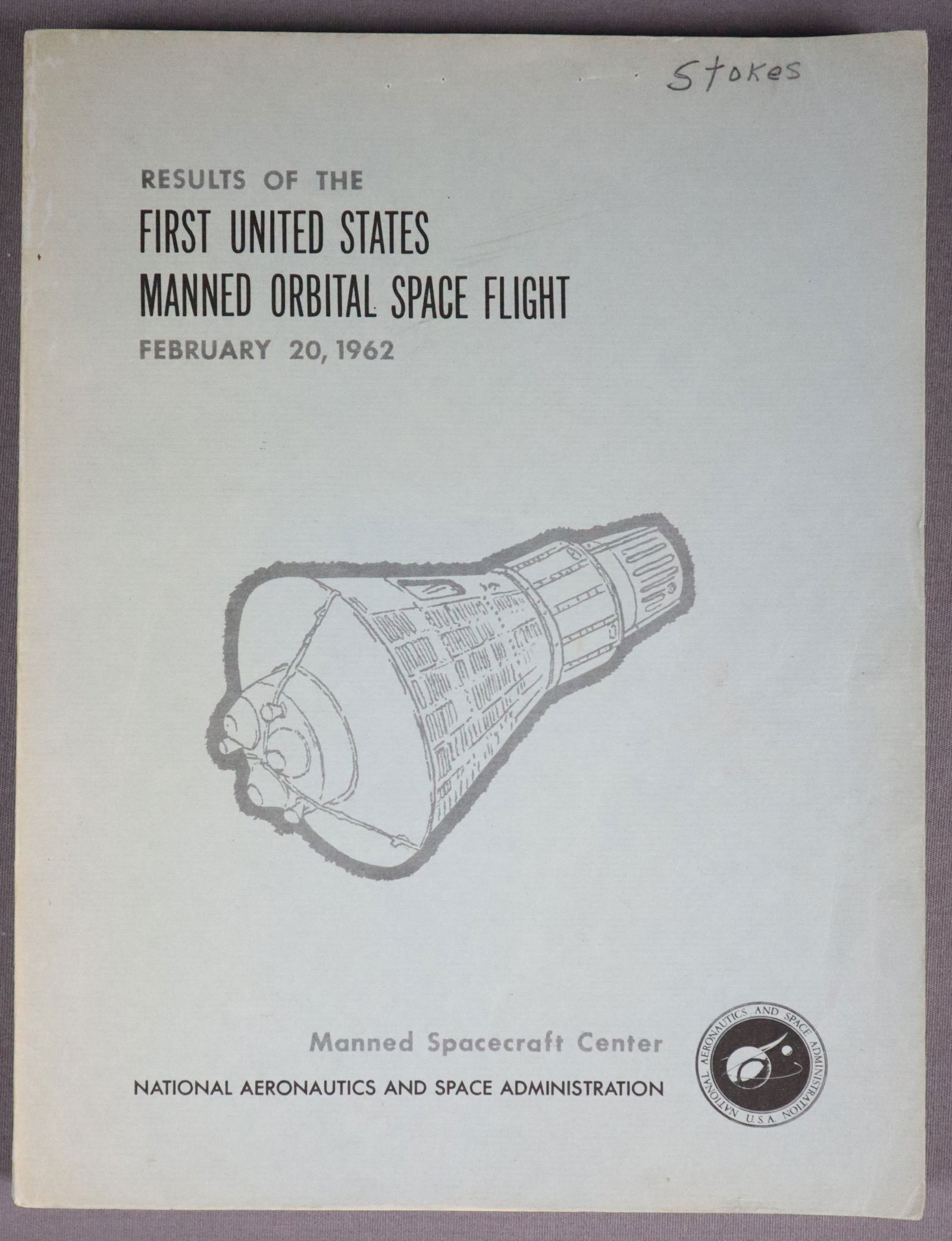 Mercury MA-6 First Orbital Mission Results Book (1 of 5)