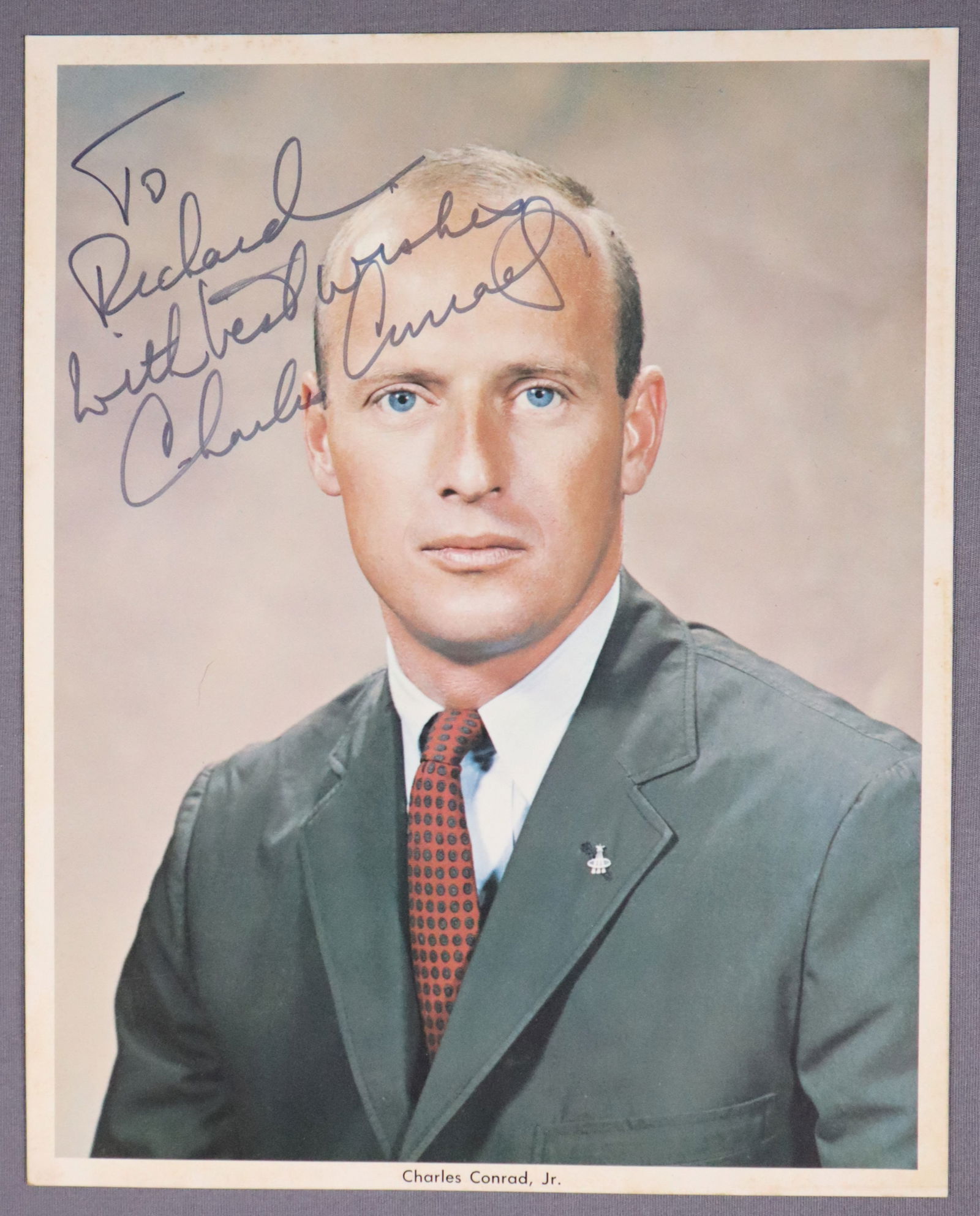 Charles "Pete" Conrad Signed Gemini Era Lithograph (1 of 2)