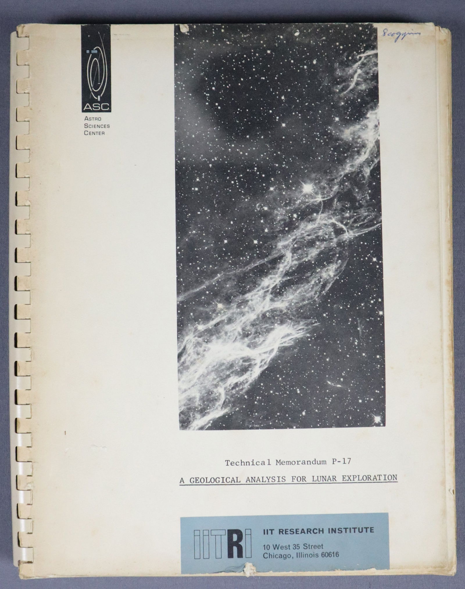 A Geological Analysis For Lunar Exploration 1966 Manual (1 of 7)