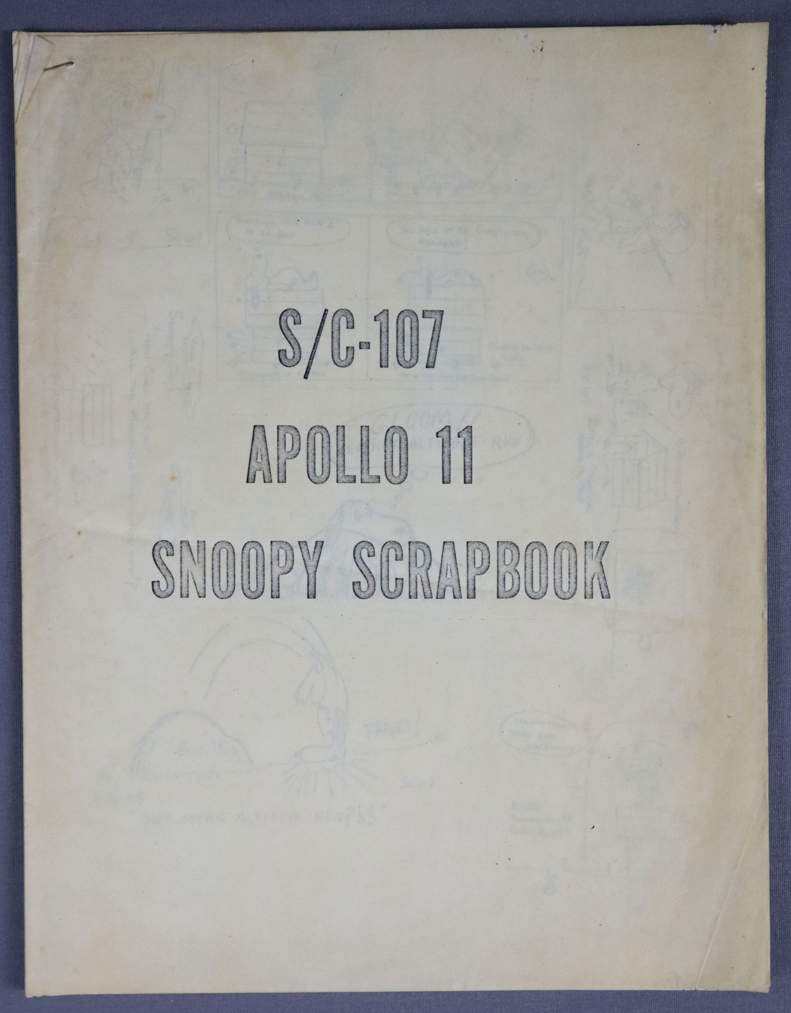 NASA S/C-107 Apollo 11 Snoopy Scrapbook (1 of 5)