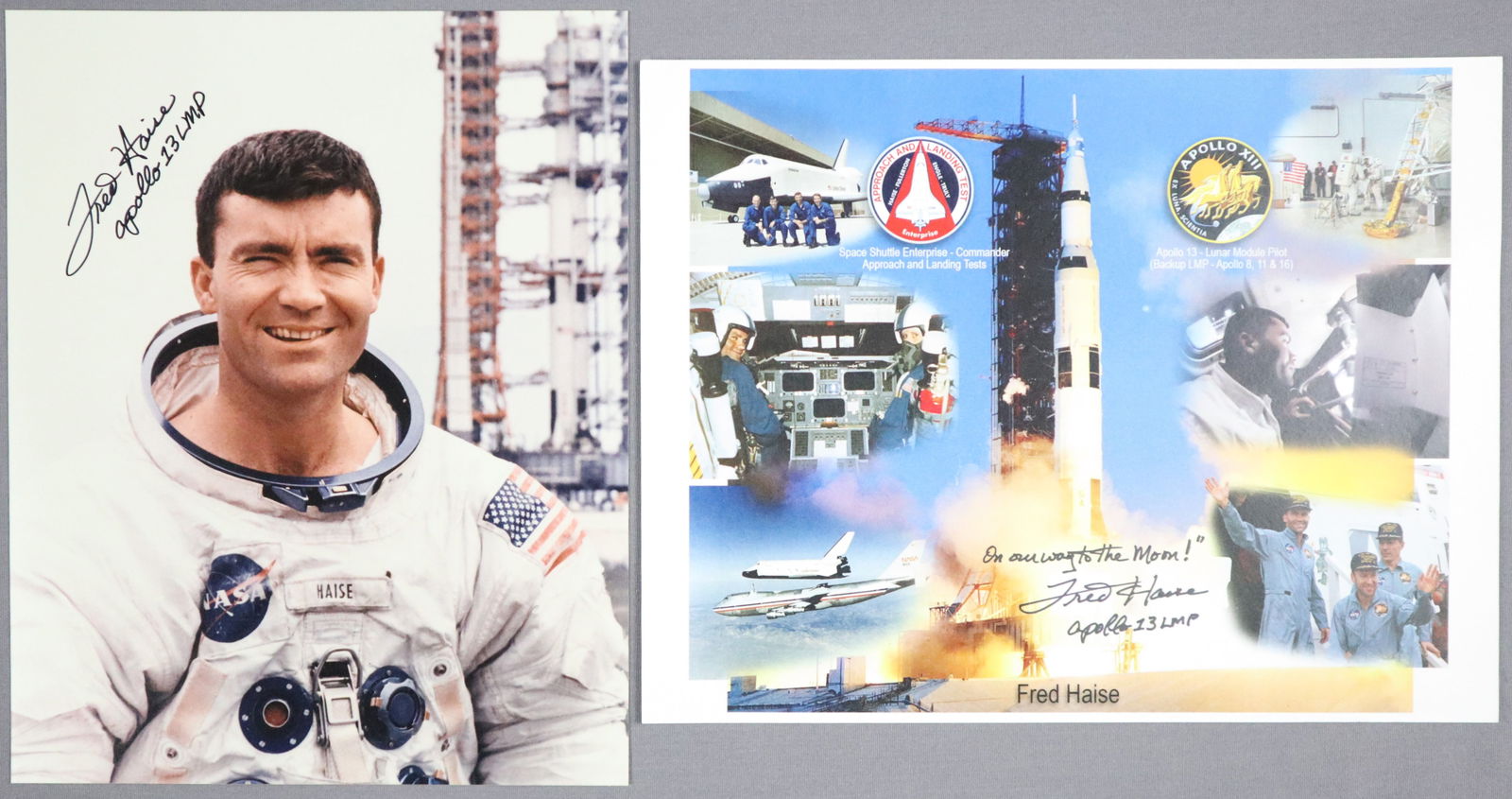2 - Fred Haise Signed Apollo 13 Items (1 of 3)