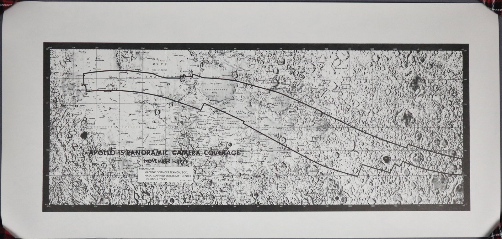 Apollo 15 Panoramic Camera Coverage Chart (1 of 1)