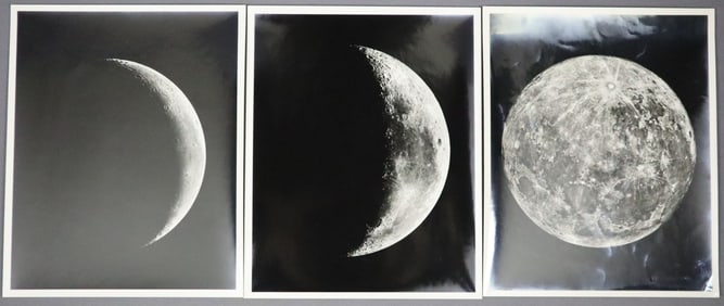 3 - Vintage Lunar Photographs from Lick Observatory University
