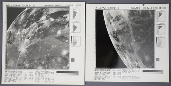 2 - Voyager 1 Original Photographs of Ganymed IO - Shading/Filtered