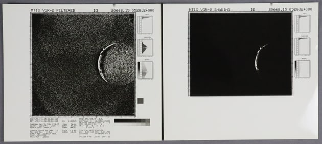 2 - Voyager 2 Original Photographs of Jupiter's Moon IO - Shading/Filtered