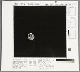 Voyager 2 Original Photograph of Calisto IO - Filter/Grid