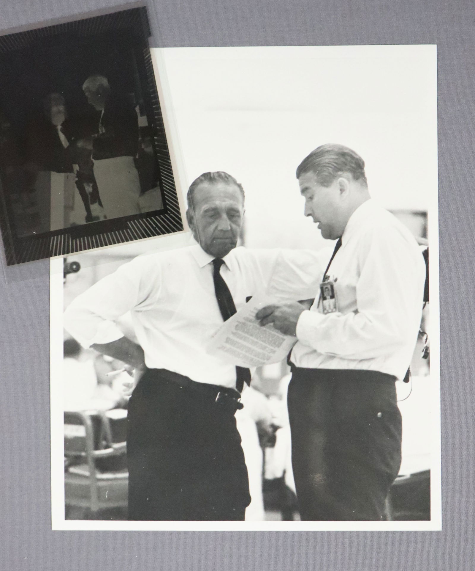 Wernher Von Braun & Kurt Debus Block House Photograph & Negative (1 of 4)