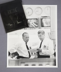 Wernher Von Braun & Kurt Debus Block House Photograph & Negative