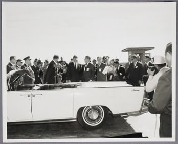 President John F. Kennedy, Wernher Von Braun & James Webb Visit at Cape Canaveral