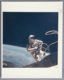 Jim McDivitt's Gemini GT-4 Spacewalk Red Numbered Photograph with COA