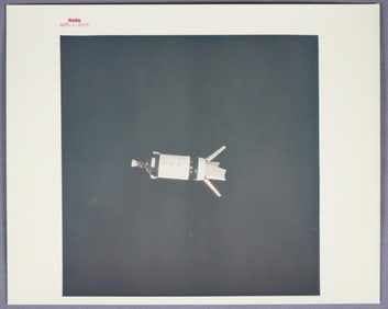 Apollo 7 NASA Red Numbered  Saturn S-IVB Stage Photograph