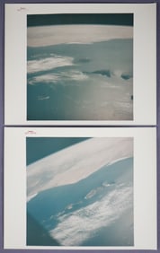 2 - Apollo 7 Earth Orbit Red Numbered Photographs