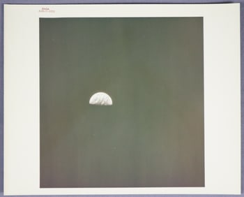 Apollo 8 Earth Image Red Numbered Photograph