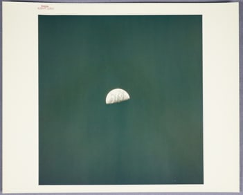 Apollo 8 Image of Earth Red Numbered Photograph