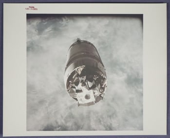 Apollo 9 Saturn S-IVB Red Numbered Photograph