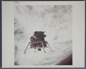 Apollo 9 Lunar Module 3 Spider Red Numbered Photograph