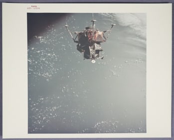 Apollo 9 Lunar Module 3 Spider on Orbit Red Numbered Photograph