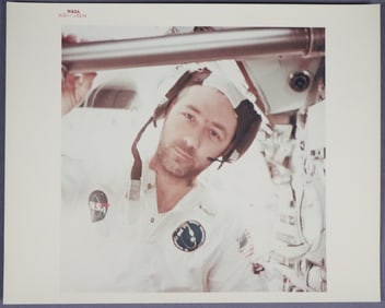Apollo 9 Jim Mc Divitt Red Numbered Photograph