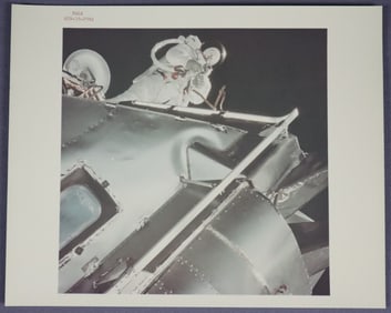 Apollo 9 Rusty Schweickart Space Walk Red Numbered Photograph