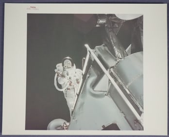 Apollo 9 Rusty Schweickart Space Walk Red Numbered Photograph
