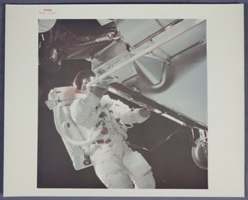 Apollo 9 Rusty Schweickart Space Walk Red Numbered Photograph