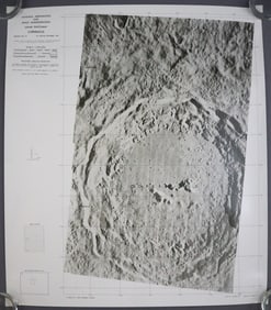 Original Lunar Orbiter Photomap Map of Site "Copernicus"