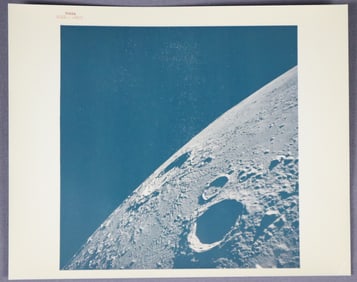 Apollo 12 Lunar Orbit Red Numbered Photograph